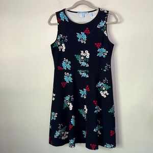 Draper James Ponte Floral A-Line Dress